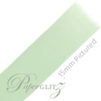 15mm Satin Ribbon - Double Sided 25Mtr Roll - Soft Mint