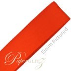 10mm Satin Ribbon - Double Sided 25Mtr Roll - Tangerine