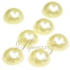 Flat Back Pearls - 10mm Pearl Ivory - 100Pck