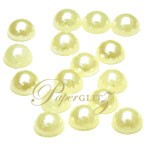 Flat Back Pearls - 6mm Pearl Ivory - 100Pck