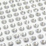 Self-Adhesive Diamantes - 6mm Round Clear - Sheet of 100