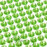 Self-Adhesive Diamantes - 6mm Round Lime Green - Sheet of 100